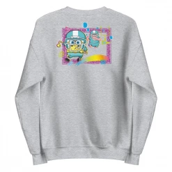Printful SpongeBob SquarePants And Patrick Touchdown Fleece Crewneck Sweatshirt