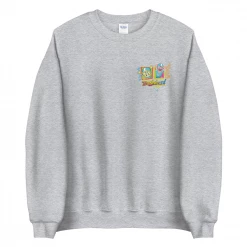 Printful SpongeBob SquarePants And Patrick Touchdown Fleece Crewneck Sweatshirt