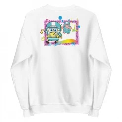 Printful SpongeBob SquarePants And Patrick Touchdown Fleece Crewneck Sweatshirt