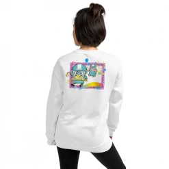 Printful SpongeBob SquarePants And Patrick Touchdown Fleece Crewneck Sweatshirt
