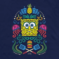 Monster Digital SpongeBob Sugar Sponge Full Color Adult Short Sleeve T-Shirt Clothing
