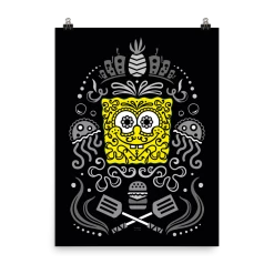 Circlegraphics Home & Office SpongeBob Sugar Sponge Reduced Color Poster