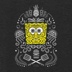 Dtg2go SpongeBob Sugar Sponge Reduced Color Women's Tri-Blend Dolman T-Shirt