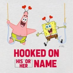 Dtg2go SpongeBob SquarePants Hooked On Personalized Women's Tri-Blend Dolman T-Shirt Clothing