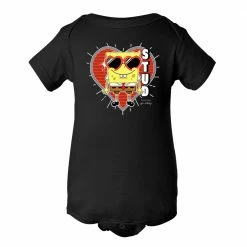 Dtg2go SpongeBob SquarePants Heart Sunglasses Stud Baby Bodysuit Clothing