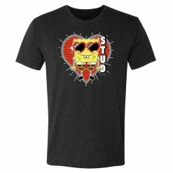 Monster Digital Clothing SpongeBob SquarePants Heart Sunglasses Stud Tri-Blend T-Shirt