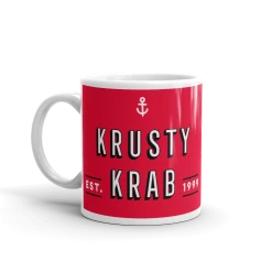 Monetyze-casetry Drinkware SpongeBob SquarePants The Krusty Krab Est. 1999 White Mug White Mug 6 Monetyze-casetry Drinkware SpongeBob SquarePants The Krusty Krab Est. 1999 White Mug White Mug