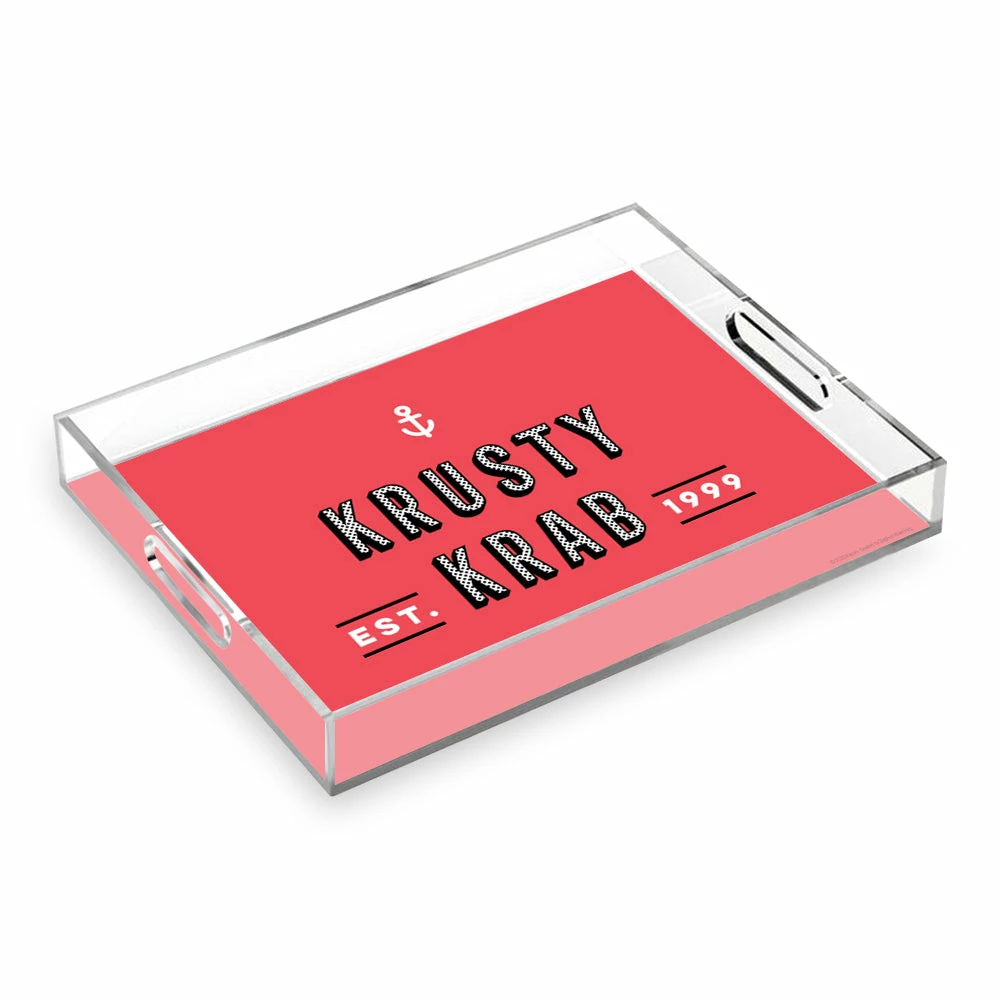 Creatormemories The Krusty Krab Est. 1999 Acrylic Tray 1 Creatormemories The Krusty Krab Est. 1999 Acrylic Tray
