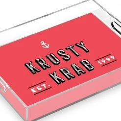 Creatormemories The Krusty Krab Est. 1999 Acrylic Tray