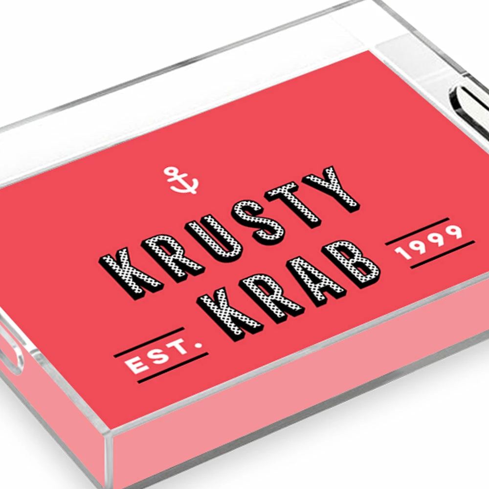 Creatormemories The Krusty Krab Est. 1999 Acrylic Tray 2 Creatormemories The Krusty Krab Est. 1999 Acrylic Tray