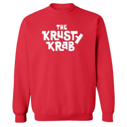 Printful The Krusty Krab Logo Fleece Crewneck Sweatshirt