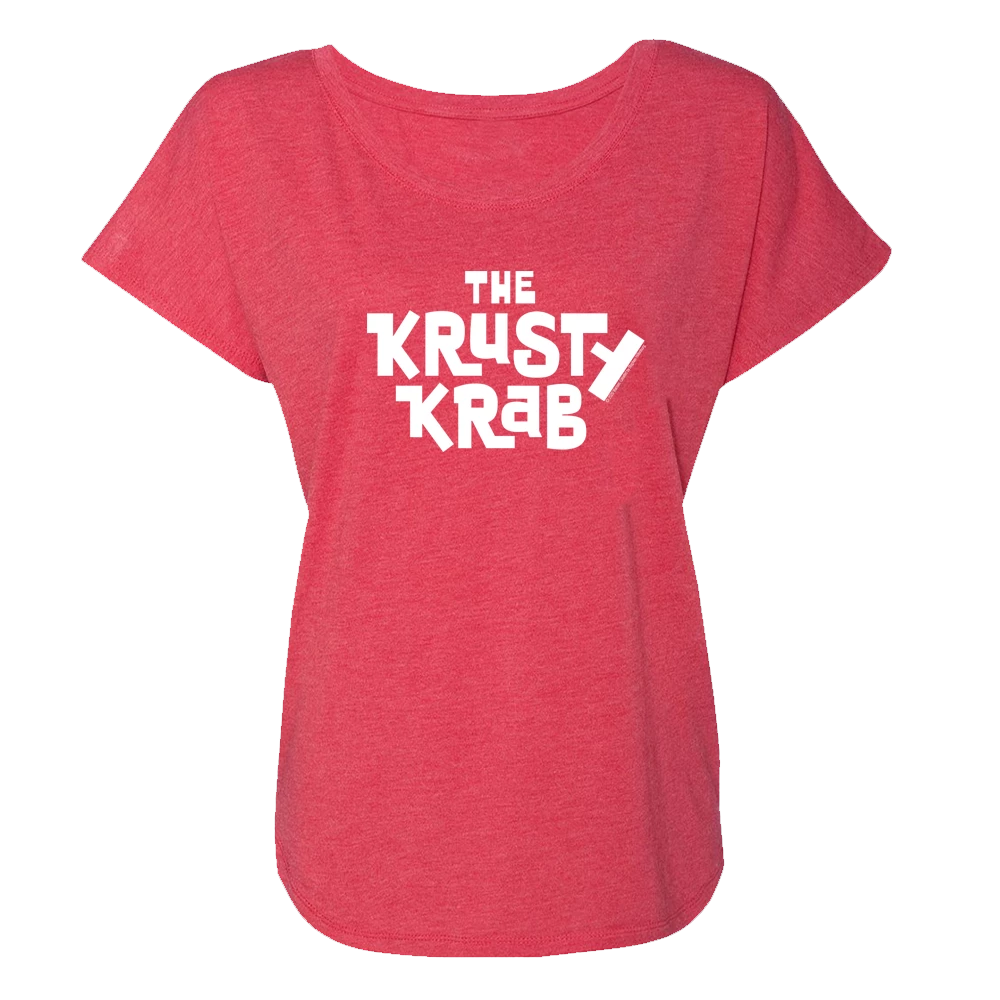 Dtg2go The Krusty Krab Logo Women's Tri-Blend Dolman T-Shirt Clothing 1 Dtg2go The Krusty Krab Logo Women's Tri-Blend Dolman T-Shirt Clothing