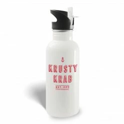Photomugs Drinkware The Krusty Krab Secret Recipe 20 Oz Screw Top Water Bottle With Straw