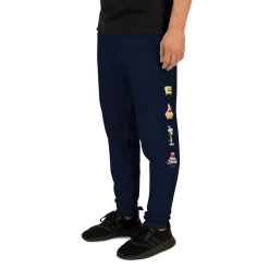 Printful Clothing SpongeBob SquarePants Stacked Characters Adult Fleece Joggers