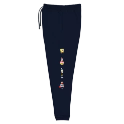 Printful Clothing SpongeBob SquarePants Stacked Characters Adult Fleece Joggers