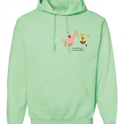 Wild-bobby SpongeBob SquarePants Do Stuff Together Hooded Sweatshirt Clothing