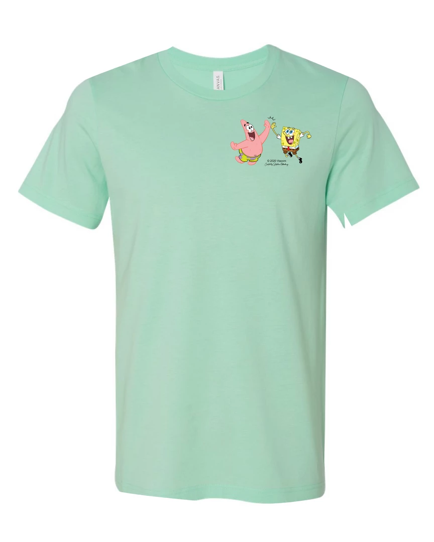 Wild-bobby SpongeBob SquarePants Do Stuff Together Pastel Short Sleeve T-Shirt 3 Wild-bobby SpongeBob SquarePants Do Stuff Together Pastel Short Sleeve T-Shirt