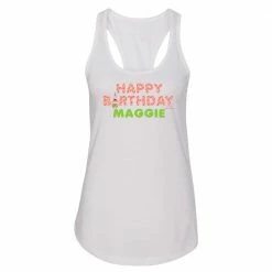 Dtg2go Patrick Star Happy Birthday Emoji Personalized Women's Racerback Tank Top Clothing