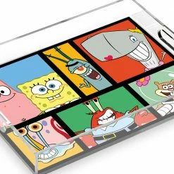 Creatormemories SpongeBob SquarePants Characters Grid Acrylic Tray Home & Office