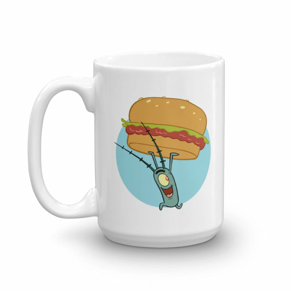 Monetyze-casetry Chum Bucket Run Away Plankton White Mug Drinkware 4 Monetyze-casetry Chum Bucket Run Away Plankton White Mug Drinkware