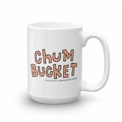 Monetyze-casetry Chum Bucket Run Away Plankton White Mug Drinkware 11 Monetyze-casetry Chum Bucket Run Away Plankton White Mug Drinkware