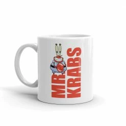 Monetyze-casetry Mr. Krabs Big Money White Mug Drinkware