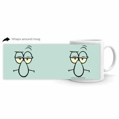 Photomugs Squidward Big Face 11 Oz Mug Drinkware