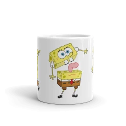 Monetyze-casetry SpongeBob SquarePants Feelin' Moody 11 Oz White Mug