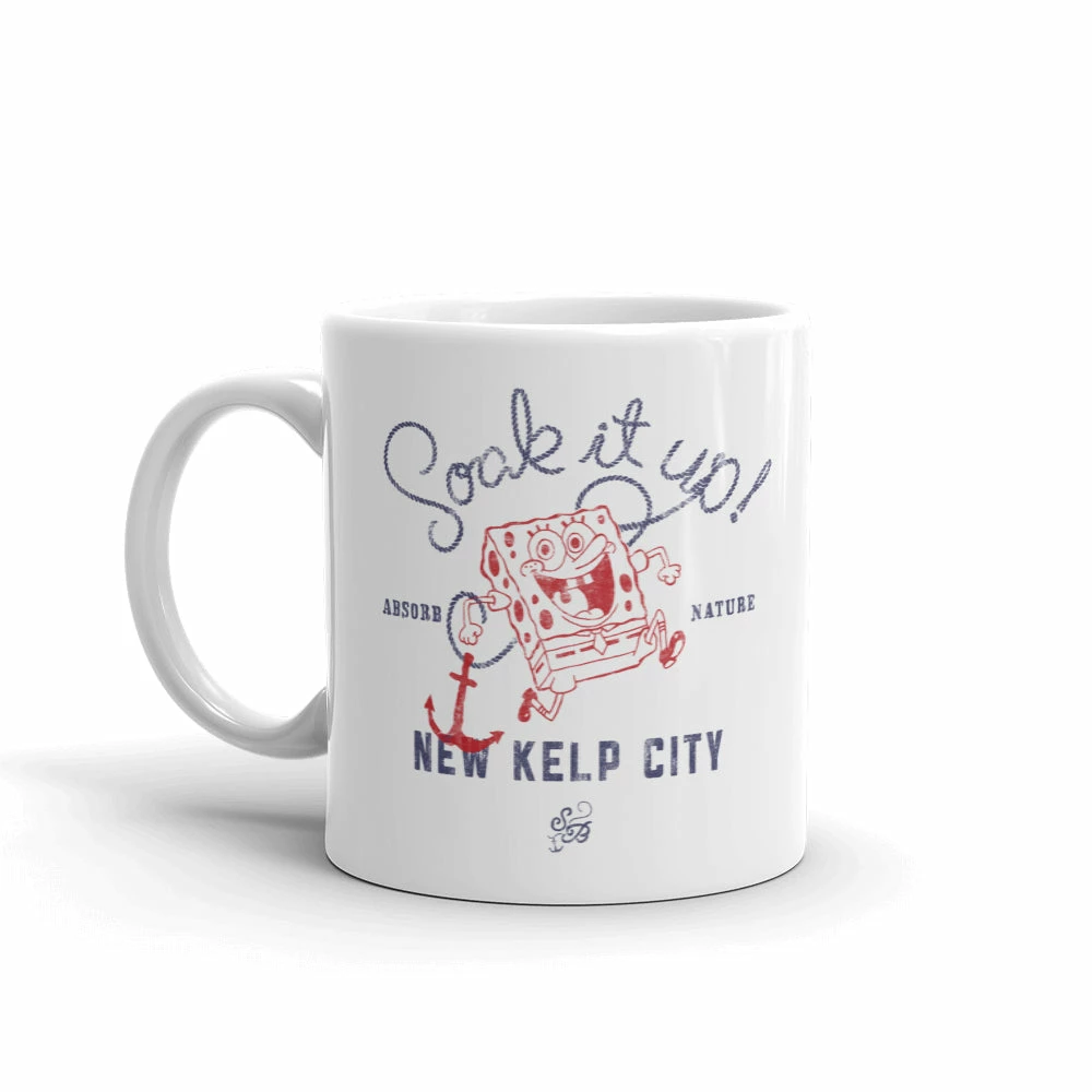 Monetyze-casetry SpongeBob SquarePants Soak It Up White Mug 2 Monetyze-casetry SpongeBob SquarePants Soak It Up White Mug