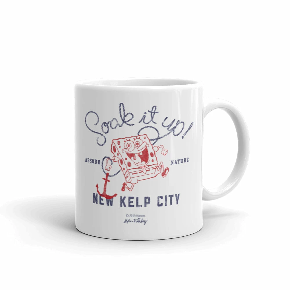 Monetyze-casetry SpongeBob SquarePants Soak It Up White Mug 1 Monetyze-casetry SpongeBob SquarePants Soak It Up White Mug