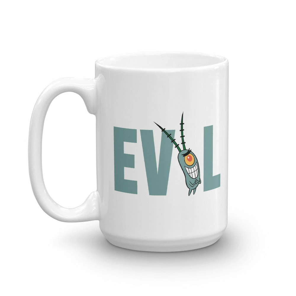 Monetyze-casetry Drinkware Plankton Evil White Mug 4 Monetyze-casetry Drinkware Plankton Evil White Mug