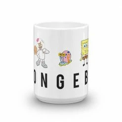 Monetyze-casetry Drinkware SpongeBob SquarePants Character Lineup White Mug 12 Monetyze-casetry Drinkware SpongeBob SquarePants Character Lineup White Mug