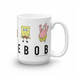 Monetyze-casetry Drinkware SpongeBob SquarePants Character Lineup White Mug 10 Monetyze-casetry Drinkware SpongeBob SquarePants Character Lineup White Mug
