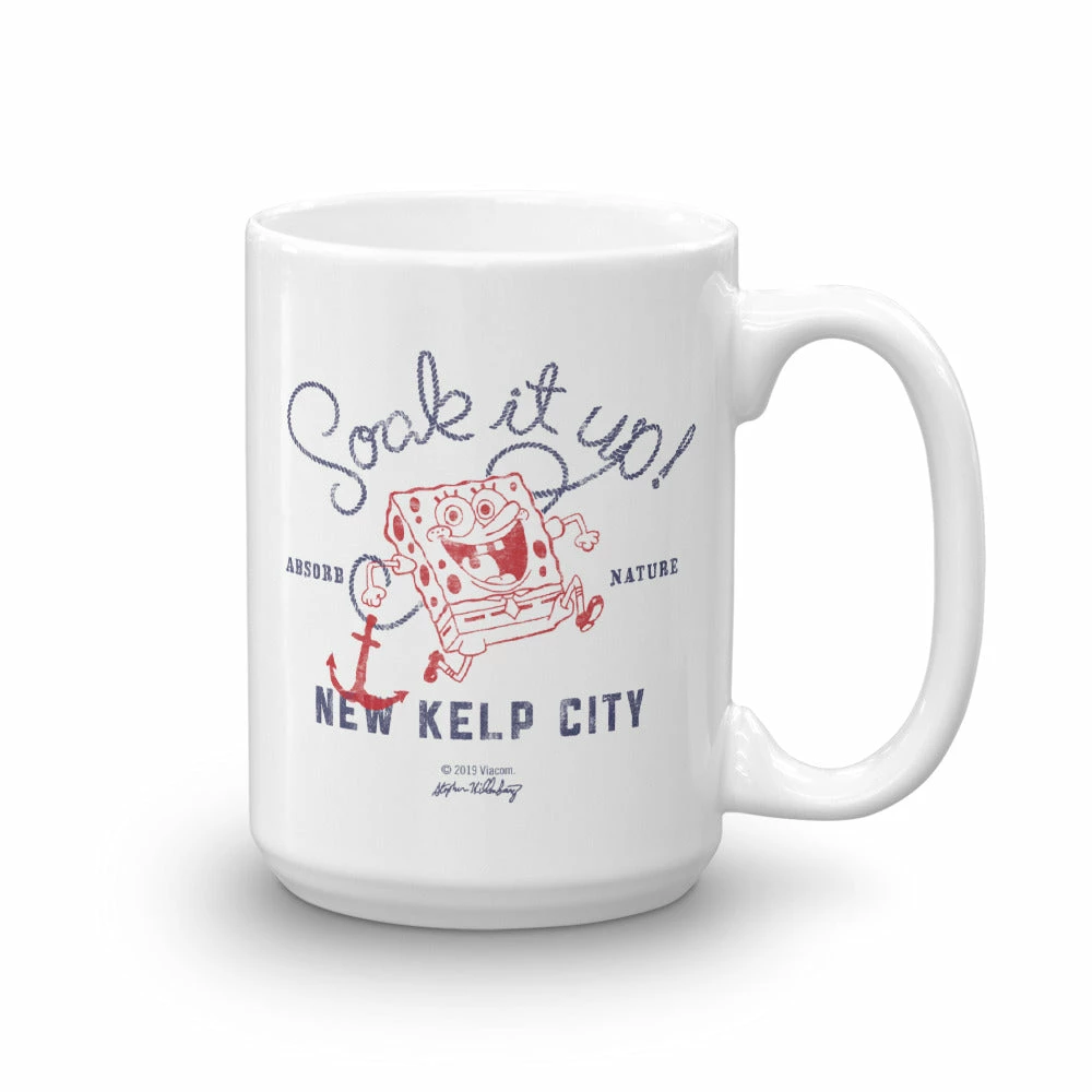 Monetyze-casetry SpongeBob SquarePants Soak It Up White Mug 4 Monetyze-casetry SpongeBob SquarePants Soak It Up White Mug