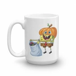 Monetyze-casetry SpongeBob And Gary Halloween White Mug
