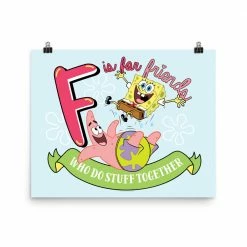 Circlegraphics Kids & Baby SpongeBob SquarePants Do Stuff Together Poster - 16" X 20"