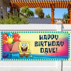 Progift Spongebob Squarepants Personalized Banner Kids & Baby