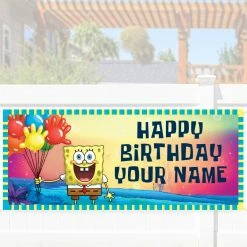 Progift Spongebob Squarepants Personalized Banner Kids & Baby