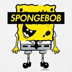 Dtg2go SpongeBob SquarePants Black Box ¾ Baseball T-Shirt Clothing