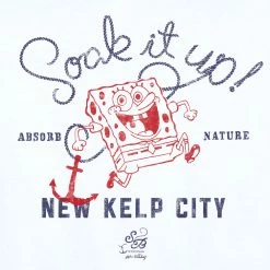 Dtg2go SpongeBob SquarePants Soak It Up ¾ Sleeve Baseball Tee