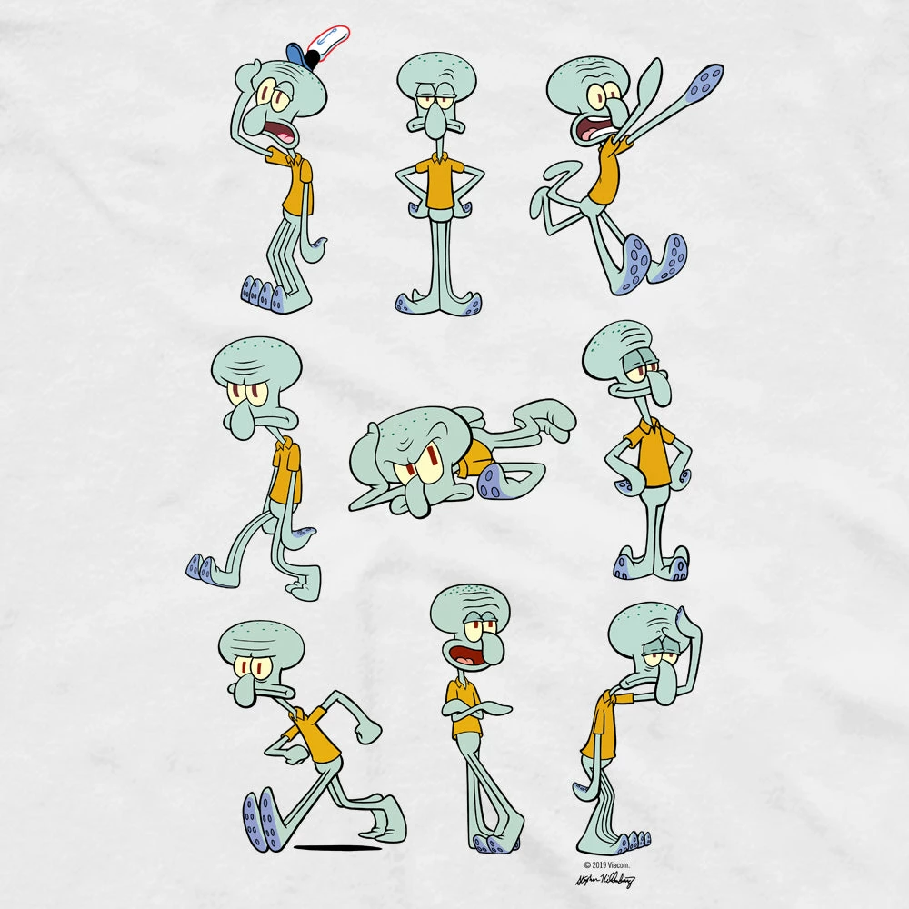 Monster Digital Squidward Feelin' Moody Short Sleeve T-Shirt 2 Monster Digital Squidward Feelin' Moody Short Sleeve T-Shirt