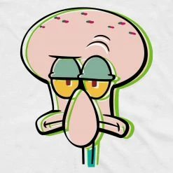 Monster Digital Squidward Grumpy Short-Sleeve T-Shirt