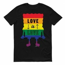 Dtg2go Clothing SpongeBob SquarePants Love Is Love Short Sleeve T-Shirt