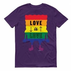 Dtg2go Clothing SpongeBob SquarePants Love Is Love Short Sleeve T-Shirt