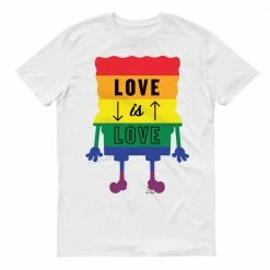 Dtg2go Clothing SpongeBob SquarePants Love Is Love Short Sleeve T-Shirt
