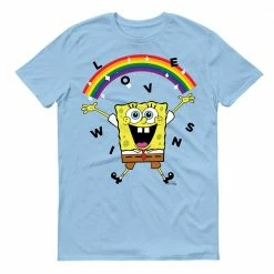 Dtg2go SpongeBob SquarePants Love Wins Short Sleeve T-Shirt Clothing