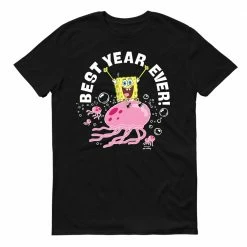 Monster Digital SpongeBob SquarePants Best Year Ever Jellyfish Adult Short Sleeve T-Shirt