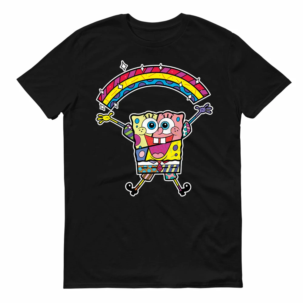 Monster Digital Clothing SpongeBob SquarePants Britto Rainbow Adult Short Sleeve T-Shirt 6 Monster Digital Clothing SpongeBob SquarePants Britto Rainbow Adult Short Sleeve T-Shirt