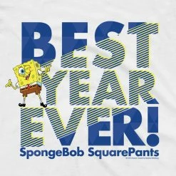 Dtg2go SpongeBob SquarePants Best Year Ever Blue Adult Short Sleeve T-Shirt 5 Dtg2go SpongeBob SquarePants Best Year Ever Blue Adult Short Sleeve T-Shirt