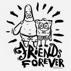 Monster Digital SpongeBob SquarePants Friends Forever Kids Short Sleeve T-Shirt